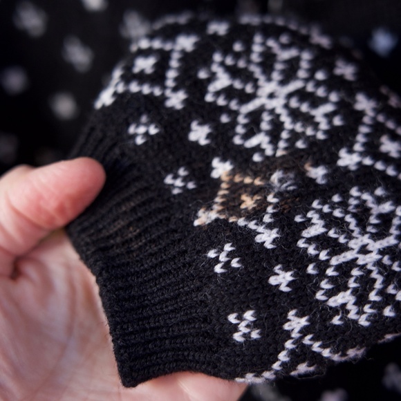 Vintage Pendleton 100% Virgin Wool Reindeer Snowflake Cardigan Sweater Woman's L - Picture 17 of 17